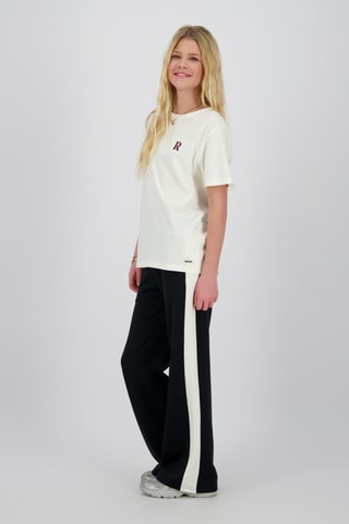 T-shirt Teresa - Bianco, nero e marrone