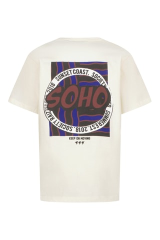 T-shirt Teresa - Bianco, nero e marrone