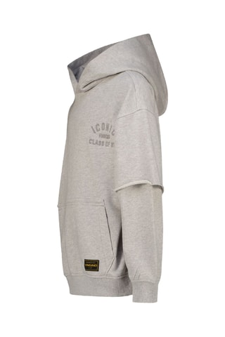 Felpa con cappuccio - Grigio