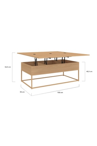 Mesa de centro Memphis - 100 x 55 x 40,5 cm