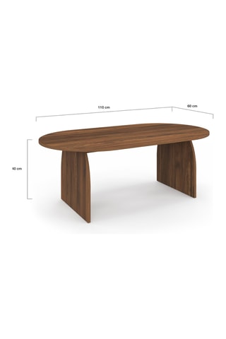 Mesa de centro Japandi - 110 x 40 x 60 cm