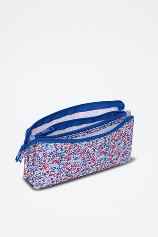 Trousse - Bleu cobalt et violet