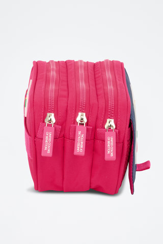 Trousse - Fuchsia et bleu marine