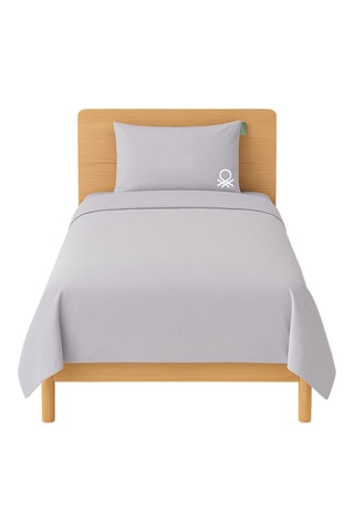 Parure de couette en coton 79 fils/cm² - Gris