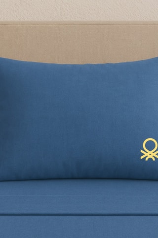 Parure de draps en coton 71 fils/cm² - Bleu marine