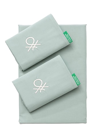 Parure de draps en coton 71 fils/cm² - Vert