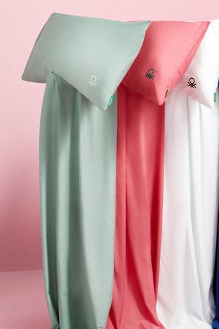 Parure de draps en coton 71 fils/cm² - Blanc