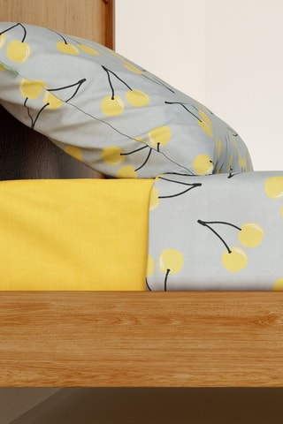 Parure de draps en coton 57 fils/cm² - Bleu