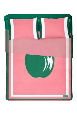 Parure de draps en coton 57 fils/cm² - Rose