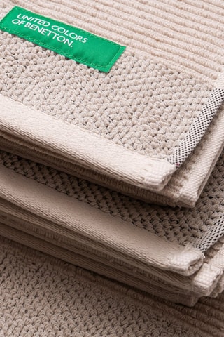 6 serviettes Beige et vert