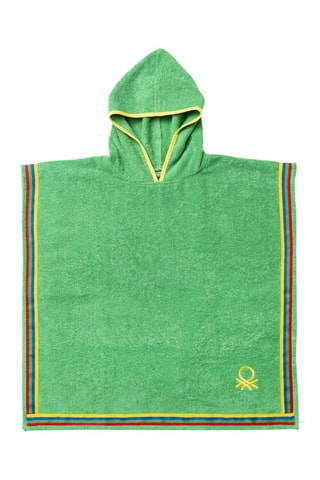 Poncho à capuche - Vert