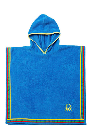 Peignoir poncho - Bleu