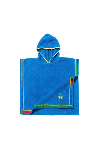 Peignoir poncho - Bleu