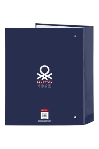 Classeur à anneaux - Bleu marine - 27 × 6 × 33 cm