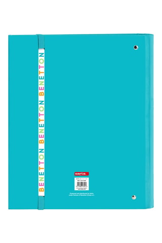 Classeur à anneaux - Turquoise - 27 x 32 x 3,5 cm