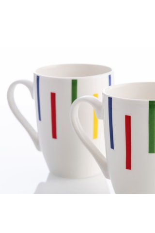 4 mugs en porcelaine - 36 cl