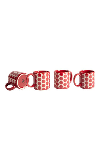 4 mugs en grès - 36 cl
