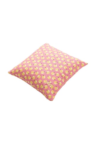 Coussin - Rose et jaune - 40 x 40 cm