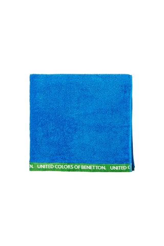 Drap de bain en coton biologique - Bleu - 90 x 160 cm