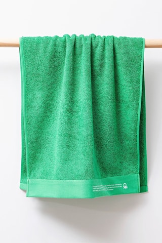 Serviette de toilette en coton biologique - Vert - 50 x 90 cm