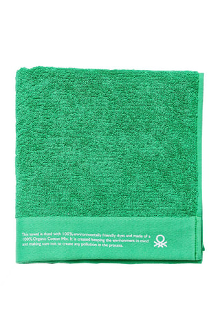 Serviette de toilette en coton biologique - Vert - 50 x 90 cm