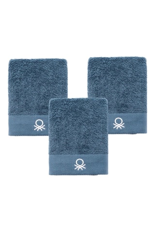 3 serviettes de toilette - Gris - 50 x 90 cm