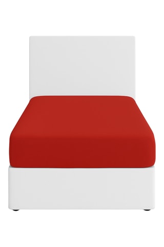 2 draps-housses Rainbow - Rouge