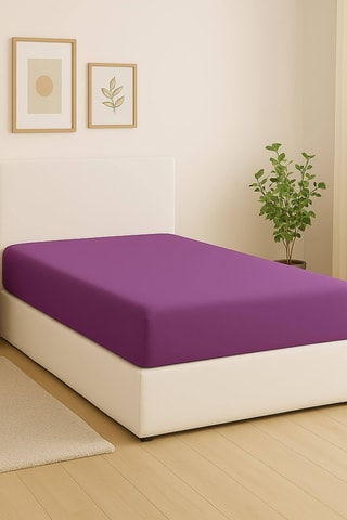 2 draps-housses Rainbow - Violet