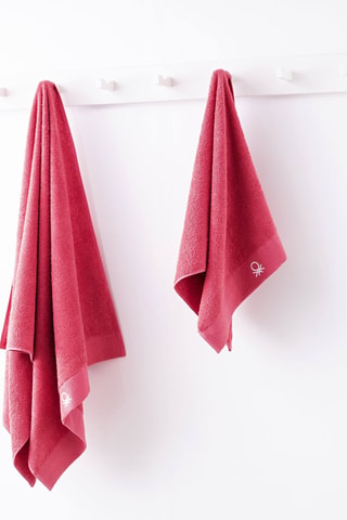 Serviette de toilette - Rose - 50 x 90 cm