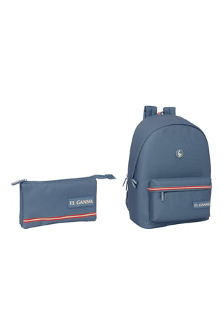 Sac à dos connecté et Trousse - Bleu