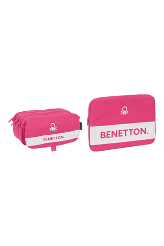 Housse de protection pour portable 14" et trousse - Fuchsia