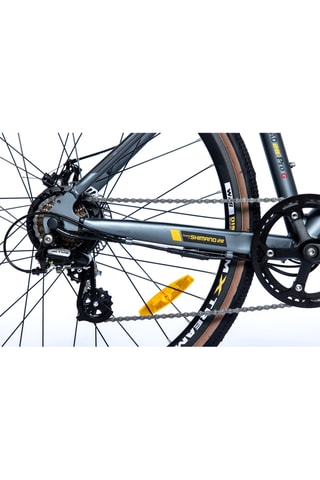 Vélo électrique E-Gravel 28" pro - Bleu et noir - 160 à 195 cm - Jusqu'à 80 km