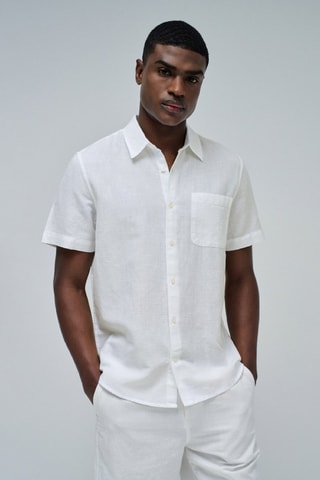 Chemise regular - Blanc