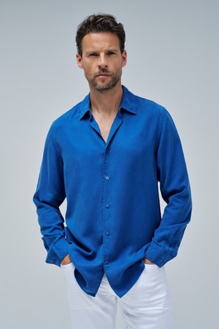 Chemise regular - Bleu