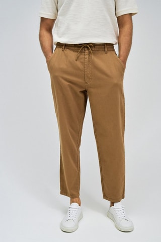 Pantalon regular - Marron