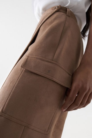 Jupe portefeuille - Marron