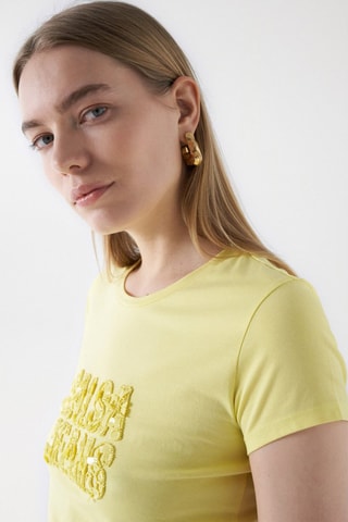 T-shirt slim - Jaune