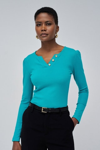 Top slim - Bleu
