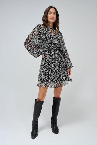Robe regular - Noir et blanc