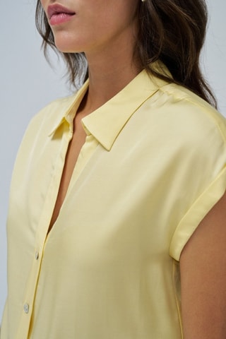 Chemisier regular - Jaune