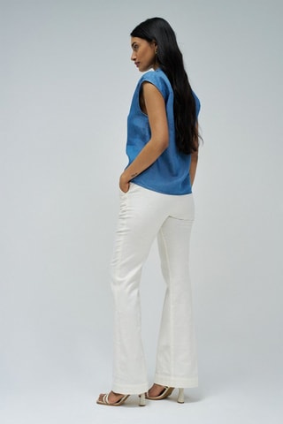 Blouse regular en jean - Bleu