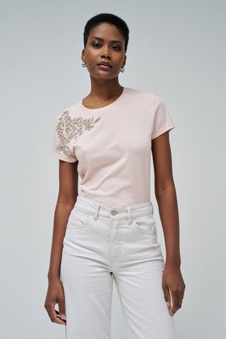 T-shirt slim - Rose