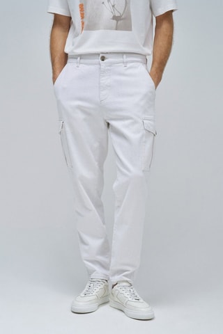 Pantalon cargo - Blanc