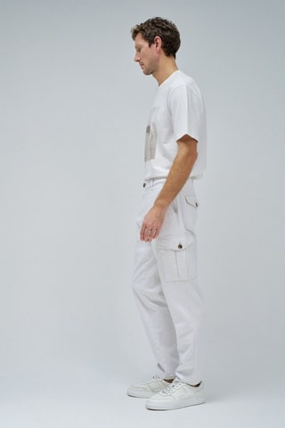 Pantalon cargo - Blanc