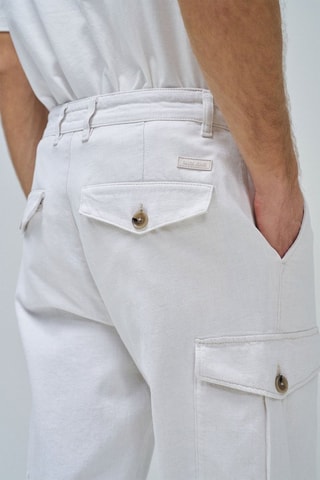 Pantalon cargo - Blanc