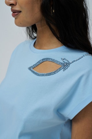 T-shirt regular - Bleu