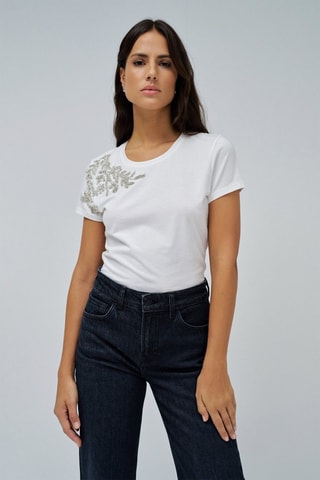 T-shirt slim - Blanc