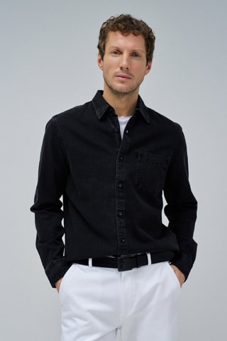 Chemise regular - Noir