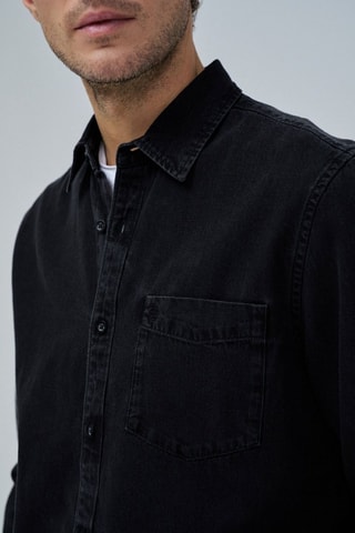 Chemise regular - Noir
