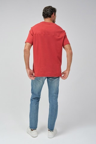 T-shirt regular - Blanc et rouge